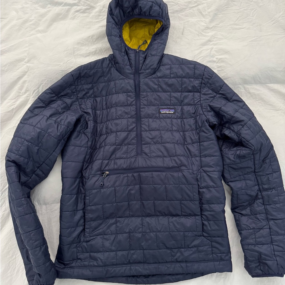 Patagonia Men's Navy Blue Nano Puff Bivy Pullover